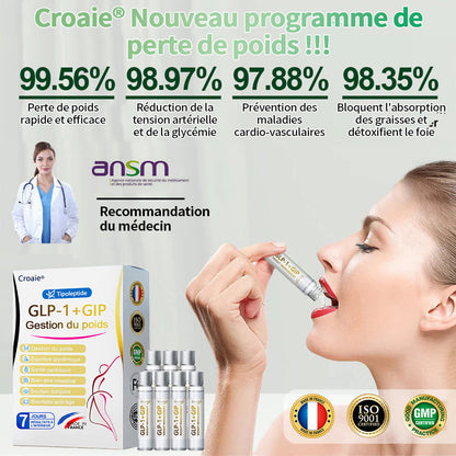 🇫🇷 ANSM Certifié | Boutique Officielle France— Croaie® Solution oraxle Telportide, solution double action GIP et GLP-1 pour la perte de poids, une bouteille par jour, résultats en 7 jours  💳--